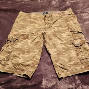 Mens George Camo Cargo At The Knees Shorts Size 36